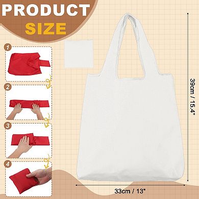 13 x 15.4, 1Pc Washable Shopping Bags with Handles Bulk