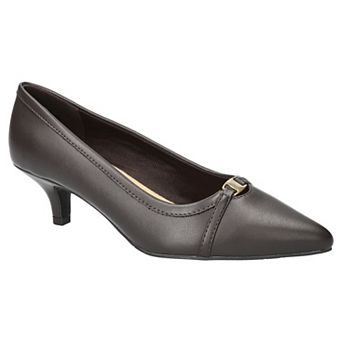 Easy Street Zayn Women's Pointed Toe Kitten Heel Pumps