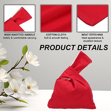 1Pc Wristlet Sleeve Handbag Small Wrist Knotted Evening Purse Bag