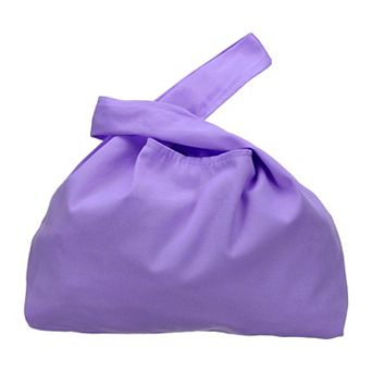 1 pc Canvas Wrist Knot Tote Bag, Women's Wristlet Knot Pouch