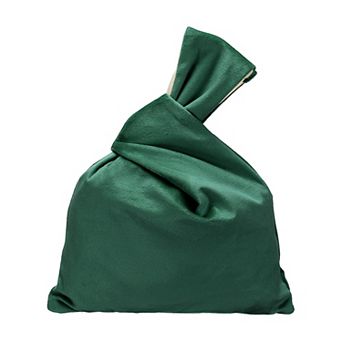 1 pc Velvet Wrist Knot Tote Bag, Women's Wristlet Knot Pouch