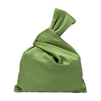 1 pc Velvet Wrist Knot Tote Bag, Women's Wristlet Knot Pouch