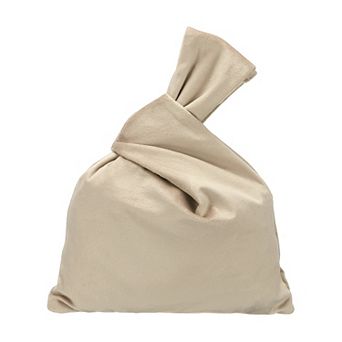 1 pc Velvet Wrist Knot Tote Bag, Women's Wristlet Knot Pouch
