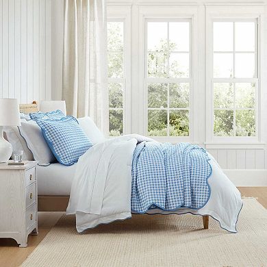 Martha Stewart Olivia Gingham Quilt Set