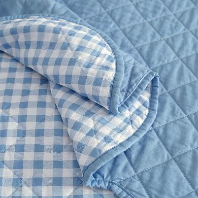 Martha Stewart Olivia Gingham Quilt Set
