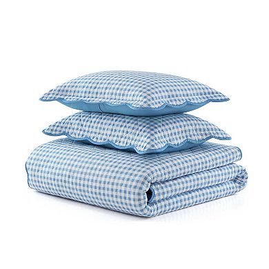 Martha Stewart Olivia Gingham Quilt Set