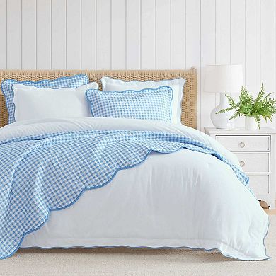 Martha Stewart Olivia Gingham Quilt Set