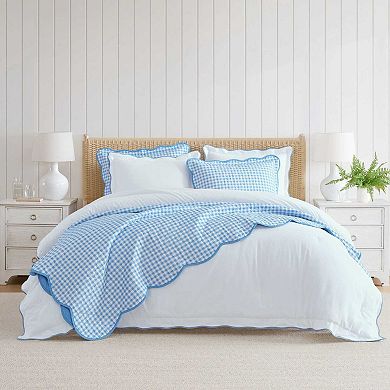 Martha Stewart Olivia Gingham Quilt Set