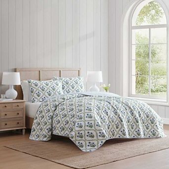 Martha Stewart Chloe Quilt Set