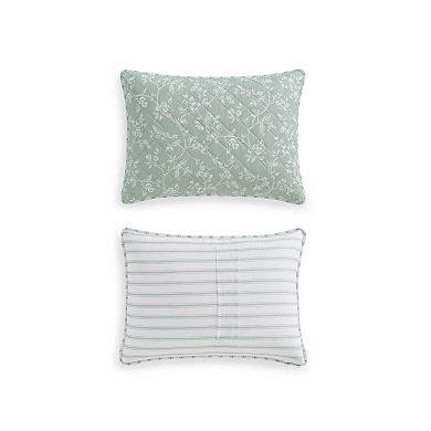 Martha Stewart French Bird Floral Quilt Set