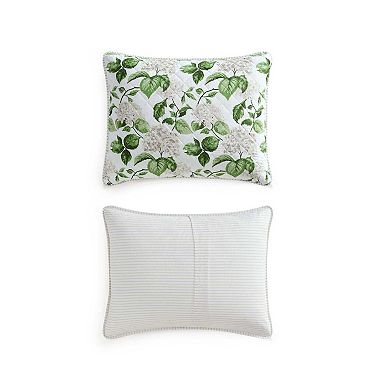 Martha Stewart Hydrangea Floral Quilt Set