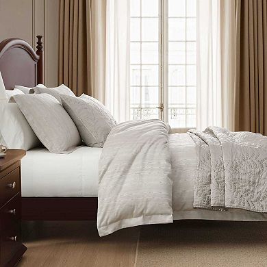 Martha Stewart Fern Embroidery Quilt Set