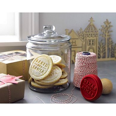 Glass Canister Set with Airtight Lids, Labels & Food Storage Jars