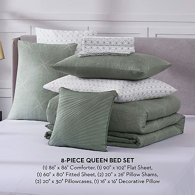 Nine West Elio Bed in a Bag 8-Piece Comforter Set