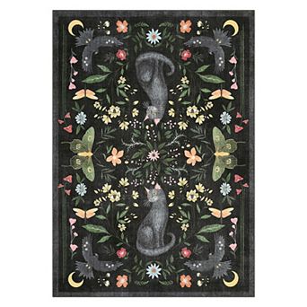 Fashionwu Modern Low Pile Animal Printed Non Shedding Home Decor Non Slip Area Rug for Bathroom