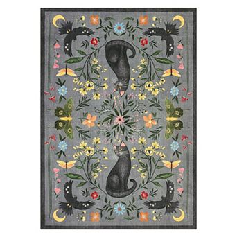 Fashionwu Modern Low Pile Animal Printed Non Shedding Home Decor Non Slip Area Rug for Bathroom