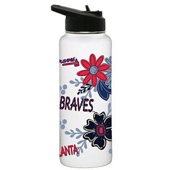 Atlanta Braves 34oz Flowers Water Bottle