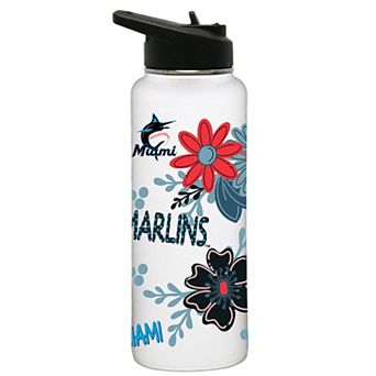 MLB Miami Marlins 34-oz. Flowers Water Bottle