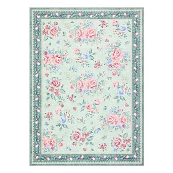 Fashionwu Folded Stain Resistant Indoor Non Shedding Washable Easy to Clean Area Rug for Kitchen