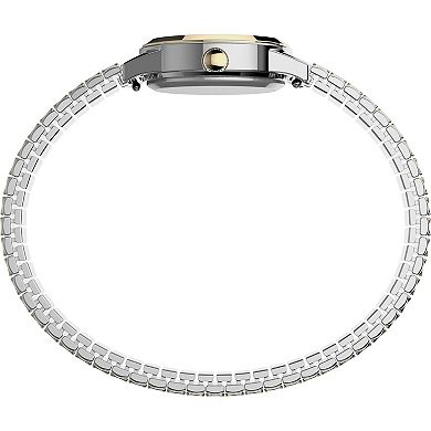 Timex® Women's Stainless Steel Expansion Band & Additional Leather Strap Watch - TWG027800