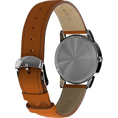 Timex® Men's Leather Strap Analog Watch - TW2W54600