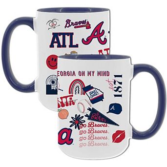 MLB Atlanta Braves 2-Pack 15-oz. Icons Mug Set