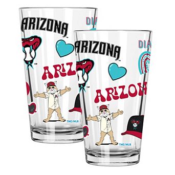 MLB Arizona Diamondbacks 2-Pack 16-oz. Loco Pint Glass Set