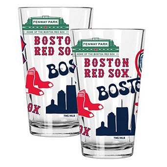 MLB Boston Red Sox 2-Pack 16-oz. Loco Pint Glass Set
