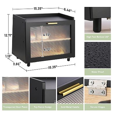 Double Layer Large Bread Box for Kitchen Counter,Large Bread Storage Container Farmhouse Bread Box