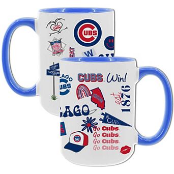 MLB Chicago Cubs 2-Pack 15-oz. Icons Mug Set