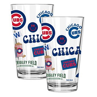 MLB Chicago Cubs 2-Pack 16-oz. Loco Pint Glass Set