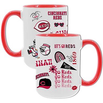 MLB Cincinnati Reds 2-Pack 15-oz. Icons Mug Set