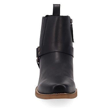 Dingo Rowdy Men's Leather Ankle Boots With Bit Detail