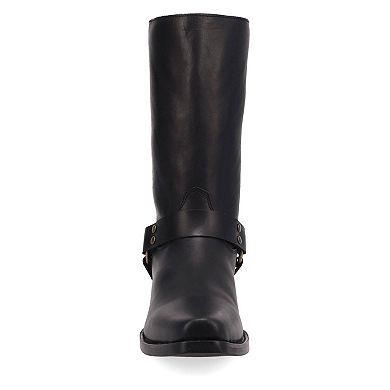 Dingo Patriot Men's Leather Knee-High Boots With Star Detail