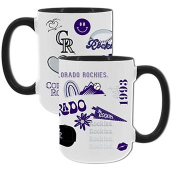 MLB Colorado Rockies 2-Pack 15-oz. Icons Mug Set