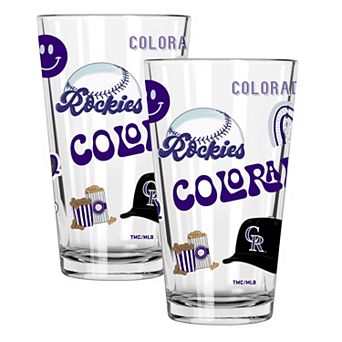 MLB Colorado Rockies 2-Pack 16-oz. Loco Pint Glass Set