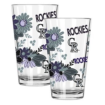 MLB Colorado Rockies 2-Pack 16-oz. Flowers Pint Glass Set