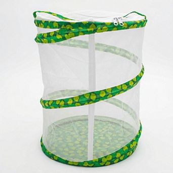 Butterfly Growing Kit - Pop-Up Mesh Habitat, Growing Kit Mesh Enclosure, 12 in Tall Collapsible Cage