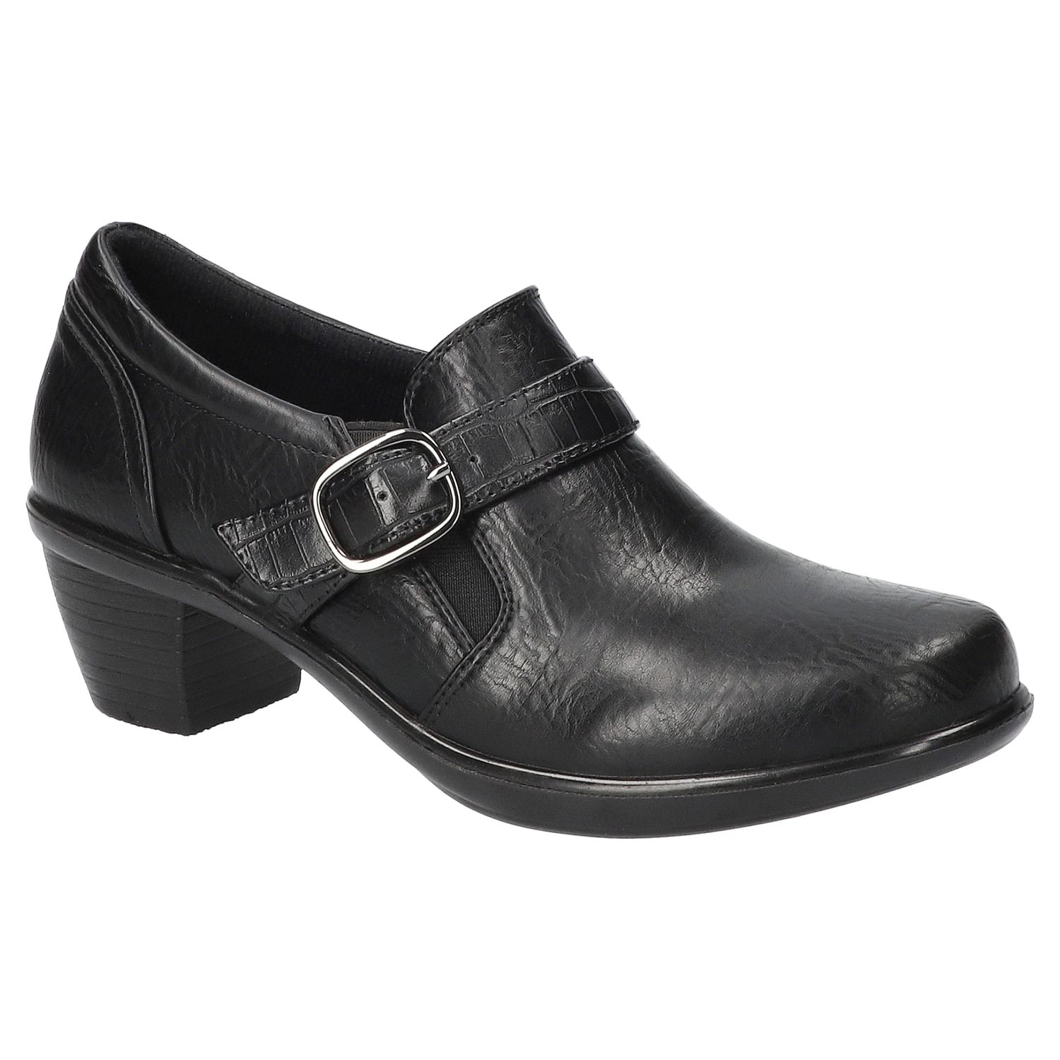 Женские туфли Easy Street Pixel Comfort with Buckle Accent and Block Heel, цвет: Чёрный