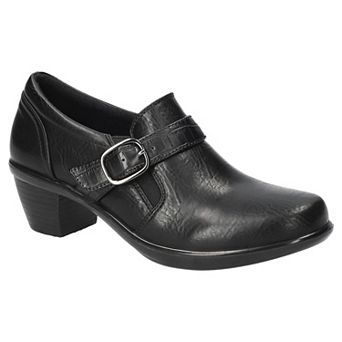 Easy Street Pixel Women's Comfort Shoes with Buckle Accent and Block Heel