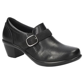 Easy Street Pixel Women's Comfort Shoes with Buckle Accent and Block Heel
