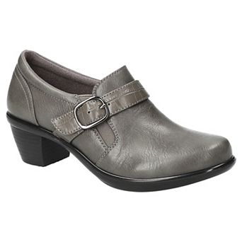 Easy Street Pixel Women's Comfort Shoes with Buckle Accent and Block Heel