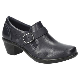 Easy Street Pixel Women's Comfort Shoes with Buckle Accent and Block Heel