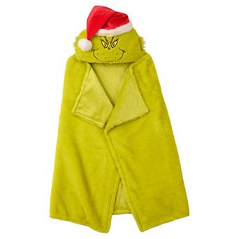 The Grinch Holiday Hooded Throw Blanket