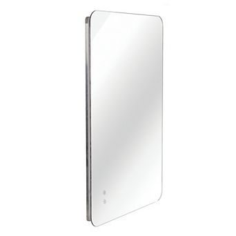 Moooni Modern Backlit LED Bathroom Mirror, 24" x 36" with Anti-Fog, 3 Color Modes & Memory Function