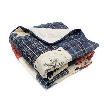 Your Lifestyle by Donna Sharp Noel Patch Quilted Throw Blanket