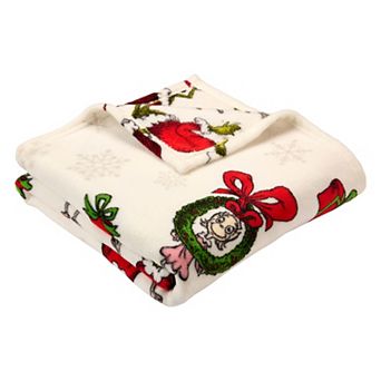 Dr. Seuss The Grinch Snowy Days Throw Blanket