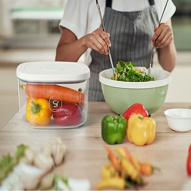 10 Lb Rice and Cereal Storage Container with Measuring Cup Kitchen Pantry Bin