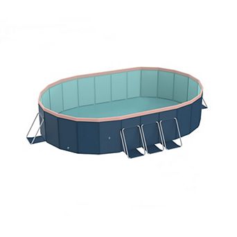 1.7m Foldable Pool Not-Inflatable, Summer Outdoor Swimming