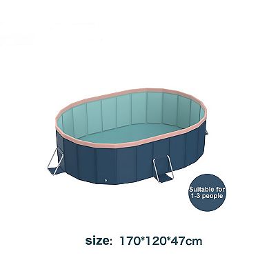 1.7m Foldable Pool Not-Inflatable, Summer Outdoor Swimming